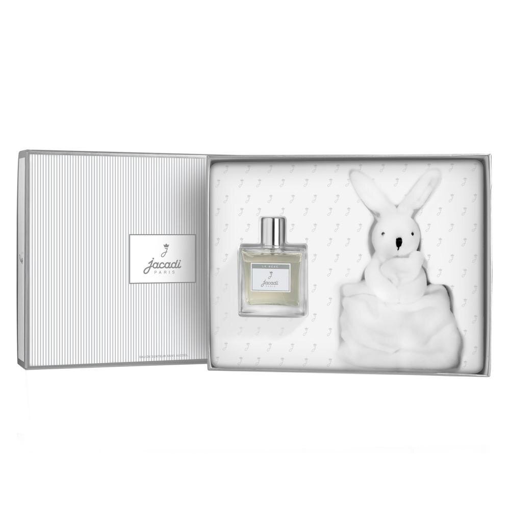 Parfum babyset - Eau de senteur 100 ml + konijn knuffel Grijs