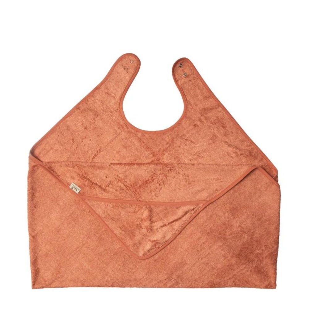 Badcape / Knuffelhanddoek (98x104cm) Apricot blush