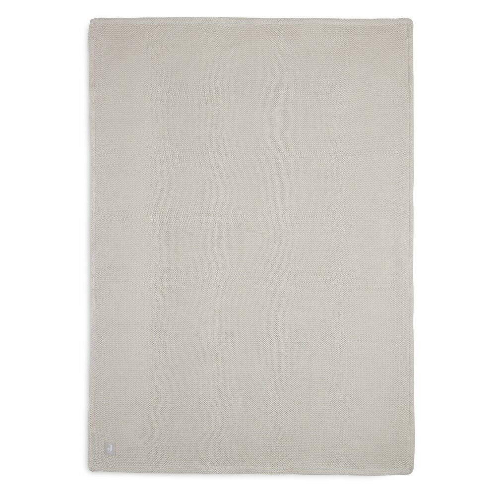 Deken Ledikant 100x150cm Basic Knit Nougat/Fleece