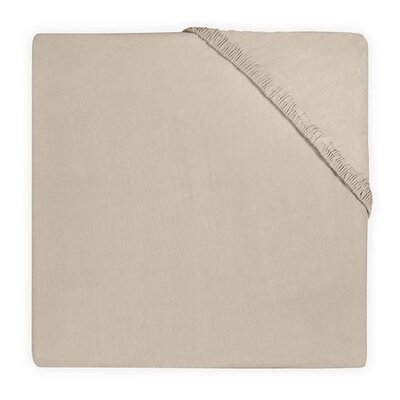 Hoeslaken Boxmatras Jersey 75x95cm Nougat