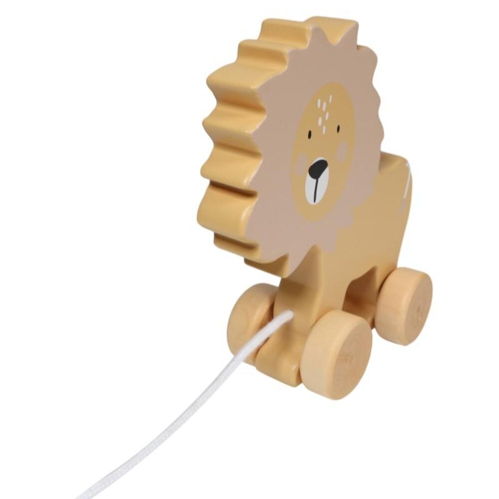 Wooden Pull-Along Toy Lion