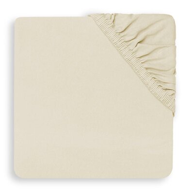 Hoeslaken Ledikant Jersey 60x120cm Ivory