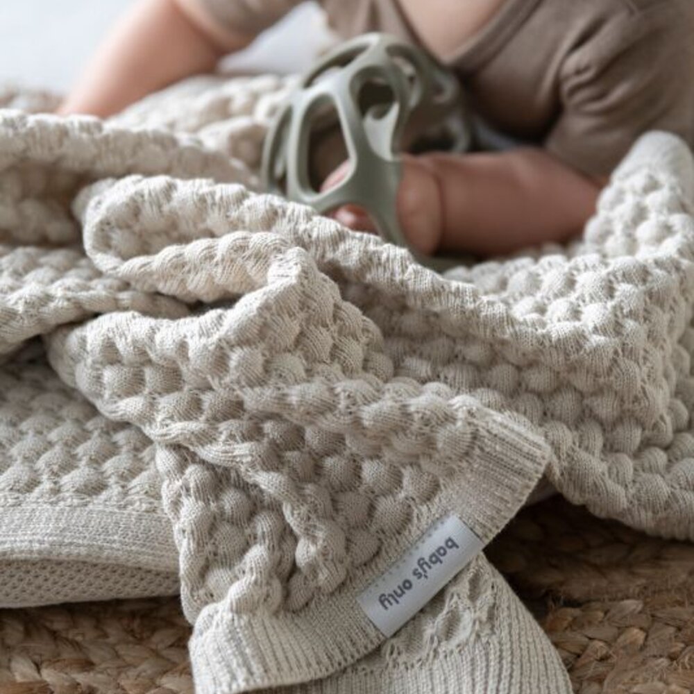 Wiegdeken Sky-Chunky warm linen