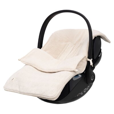 Voetenzak voor Autostoel & Kinderwagen Grain Knit Oatmeal