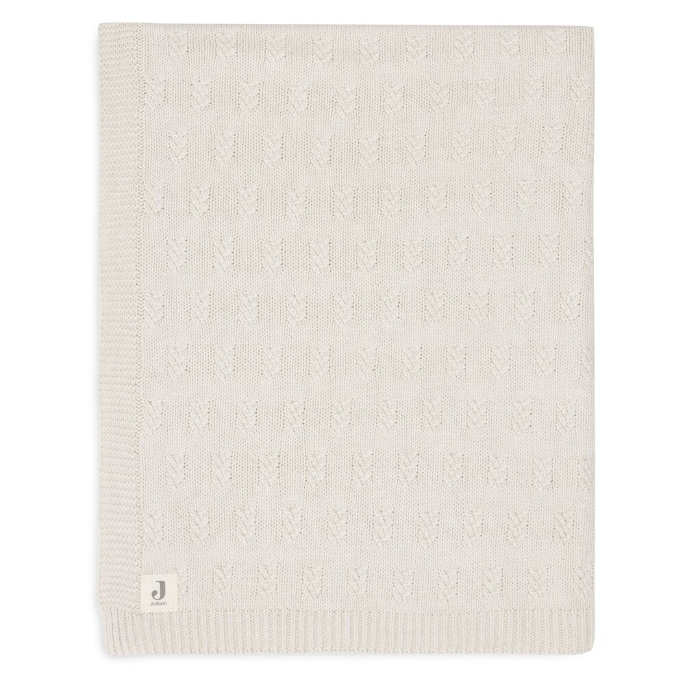 Deken Wieg 75x100cm Grain Knit Oatmeal