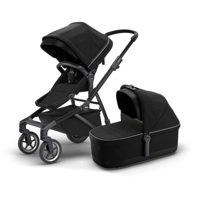 Sleek kinderwagen incl. draagmand Midnight black/black