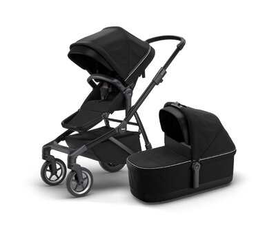 Sleek kinderwagen incl. draagmand Midnight black/black