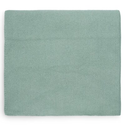 Deken Wieg 75x100cm Basic Knit Forest green