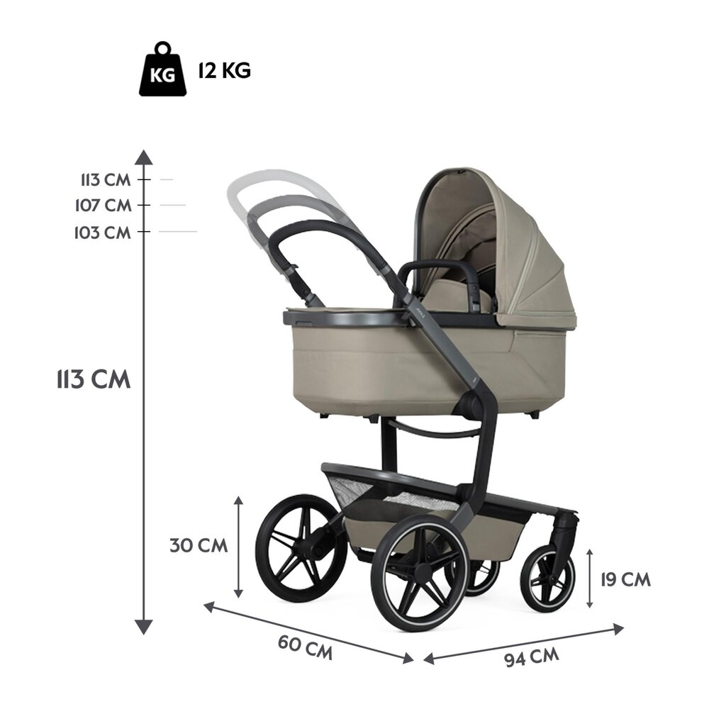 Kinderwagen Day5 - volledige set Sage green