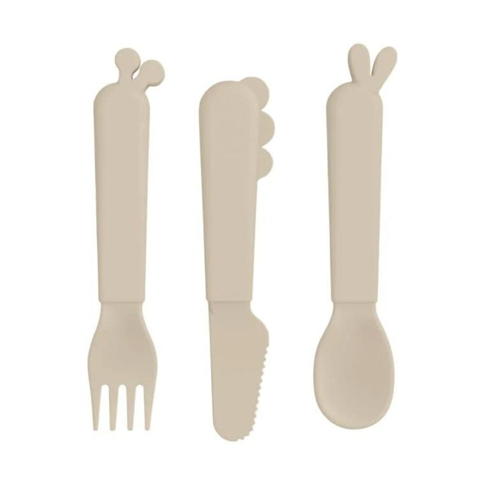 Kiddish cutlery set Deer friends Sand