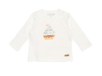 Shirt lange mouw sailboat White