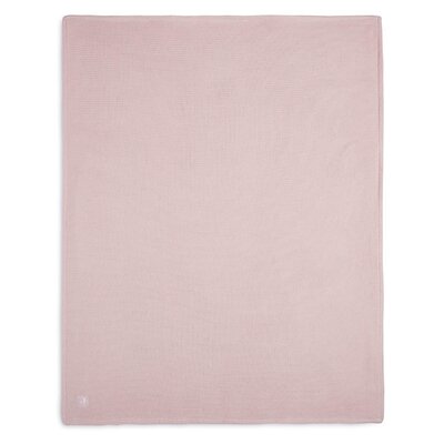 Deken Wieg 75x100cm Basic Knit Pale Pink/Fleece