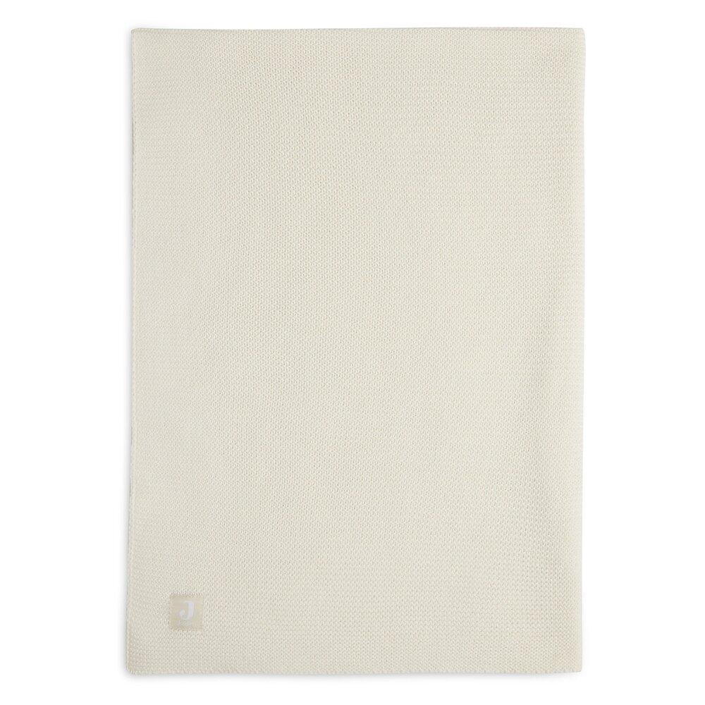 Deken Wieg 75x100cm Basic Knit Ivory