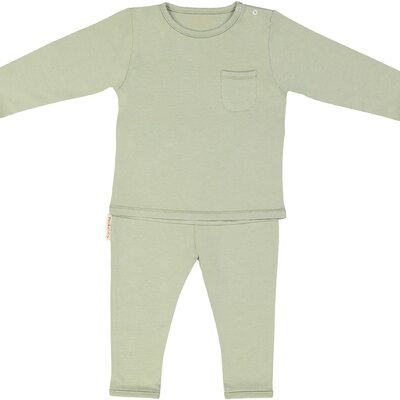 Pyjama 6-12m - cotton Olive