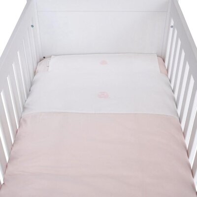 Donsovertrek bed + sloop - katoen cotton pink Cotton pink