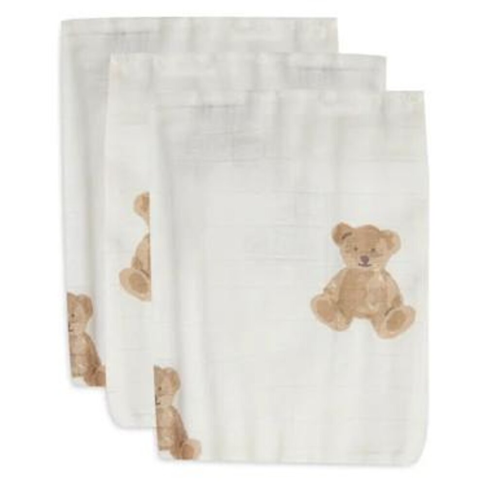 Hydrofiel washandje hydrofiel (3pack) Teddy Bear