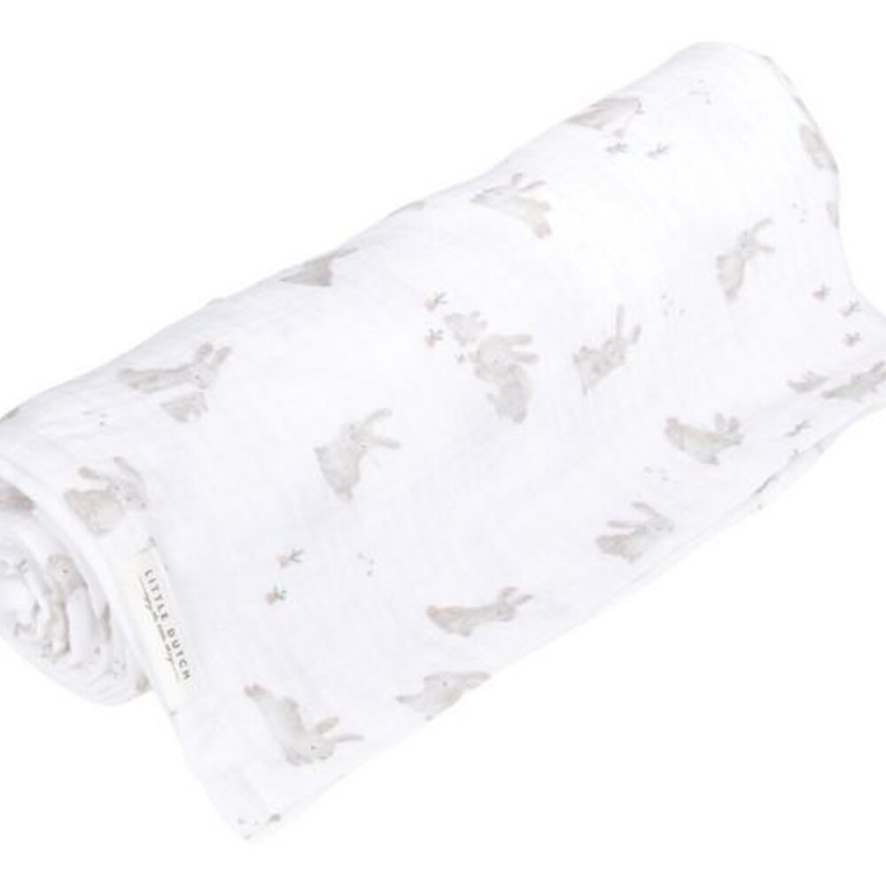 Swaddle doek hydrofiel 120 x 120 Baby Bunny