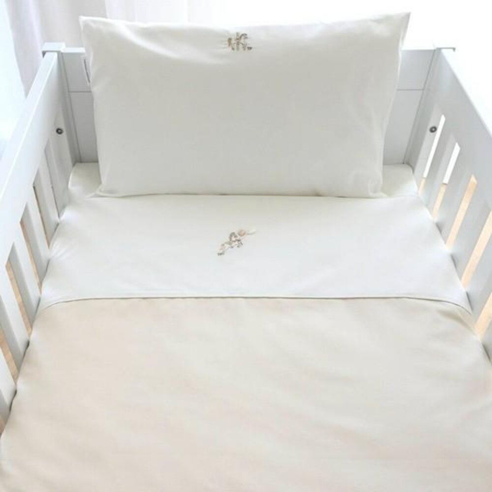 Donsovertrek bed katoen 100x135cm  + sloop - Carrousel Carrousel