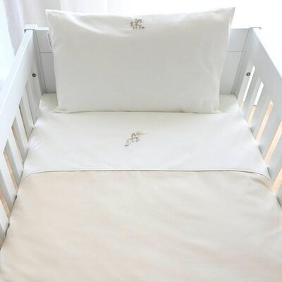 Donsovertrek bed katoen 100x135cm  + sloop - Carrousel Carrousel