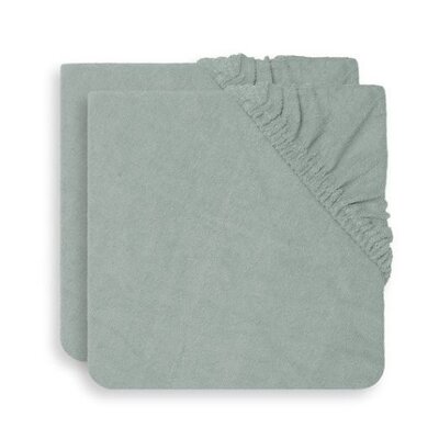 Aankleedkussenhoes badstof 50x70cm (2pack) Ash Green