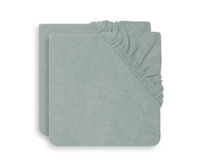 Aankleedkussenhoes badstof 50x70cm (2pack) Ash Green