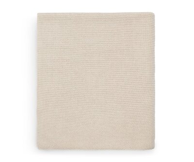 Deken Ledikant 100x150cm Basic Knit Nougat