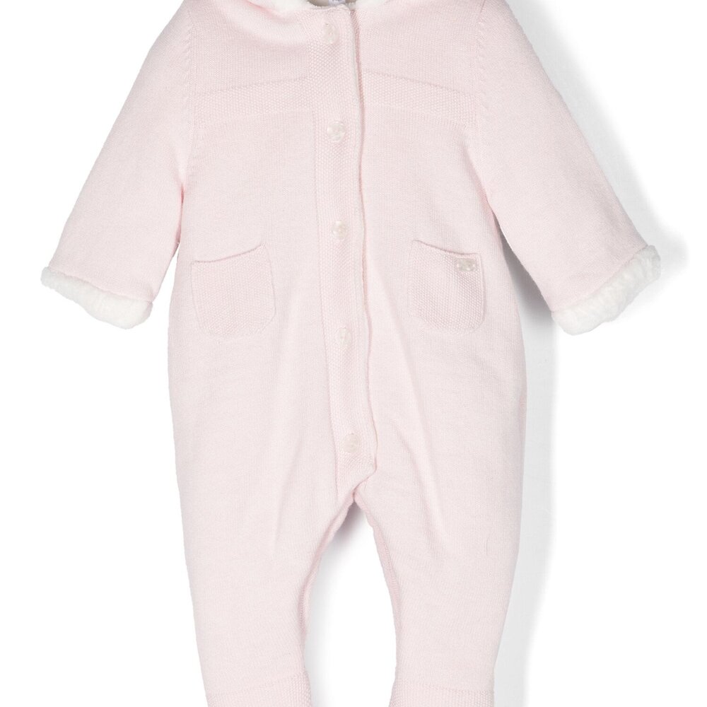 Onesie lichtroze gebreid