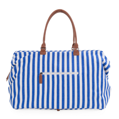 Mommy bag strepen Electrisch blauw/lichtblauw