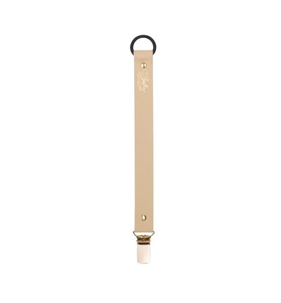 Fopspeenhouder - Clip Beige Faux Leather