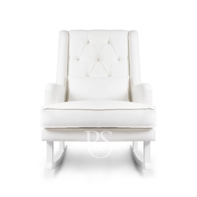 Royal Rocker schommelstoel Snow white & white wood