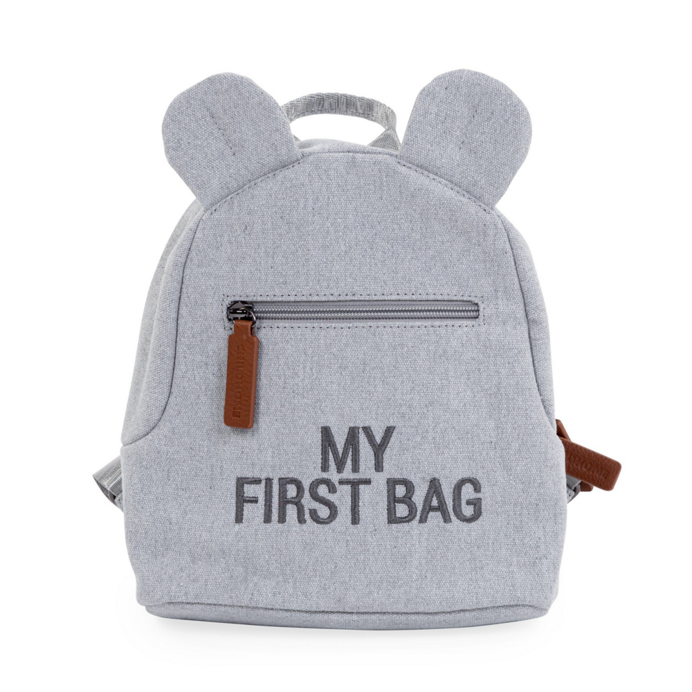 Kids my first bag canvas Grijs