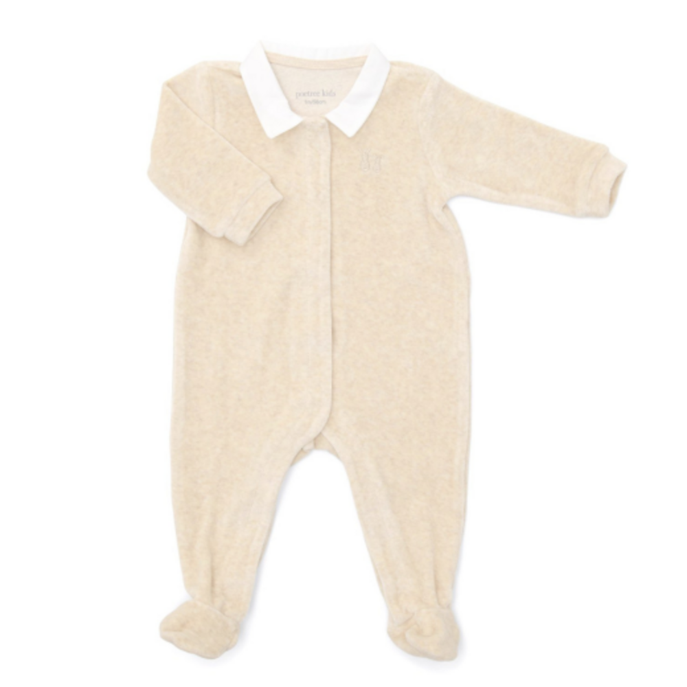 Babypakje velours Sand