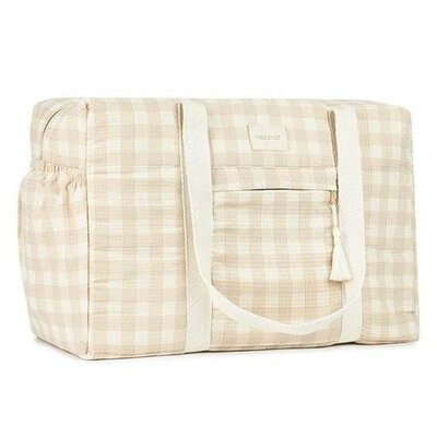 Opera waterproof maternity bag Ivory checks