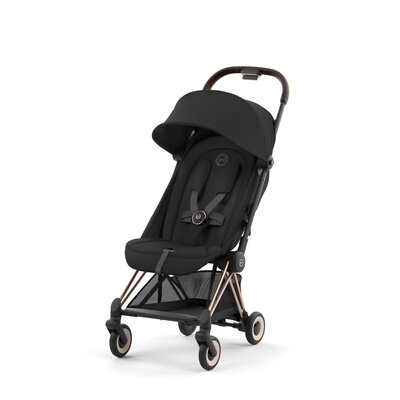 Kinderwagen Coya Rosegold Sepia Black