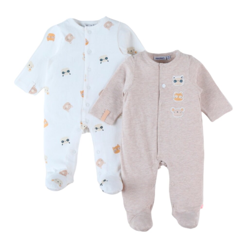 Babypakje pyjama set jersey Graphic 2 pcs Beige