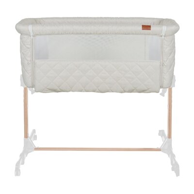 Wieg co-sleeper side-by-side natural Quilted Clay