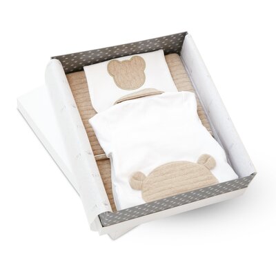 Giftbox - Set deken/slab/babypakje my first friends (56/1m) Essentials beige