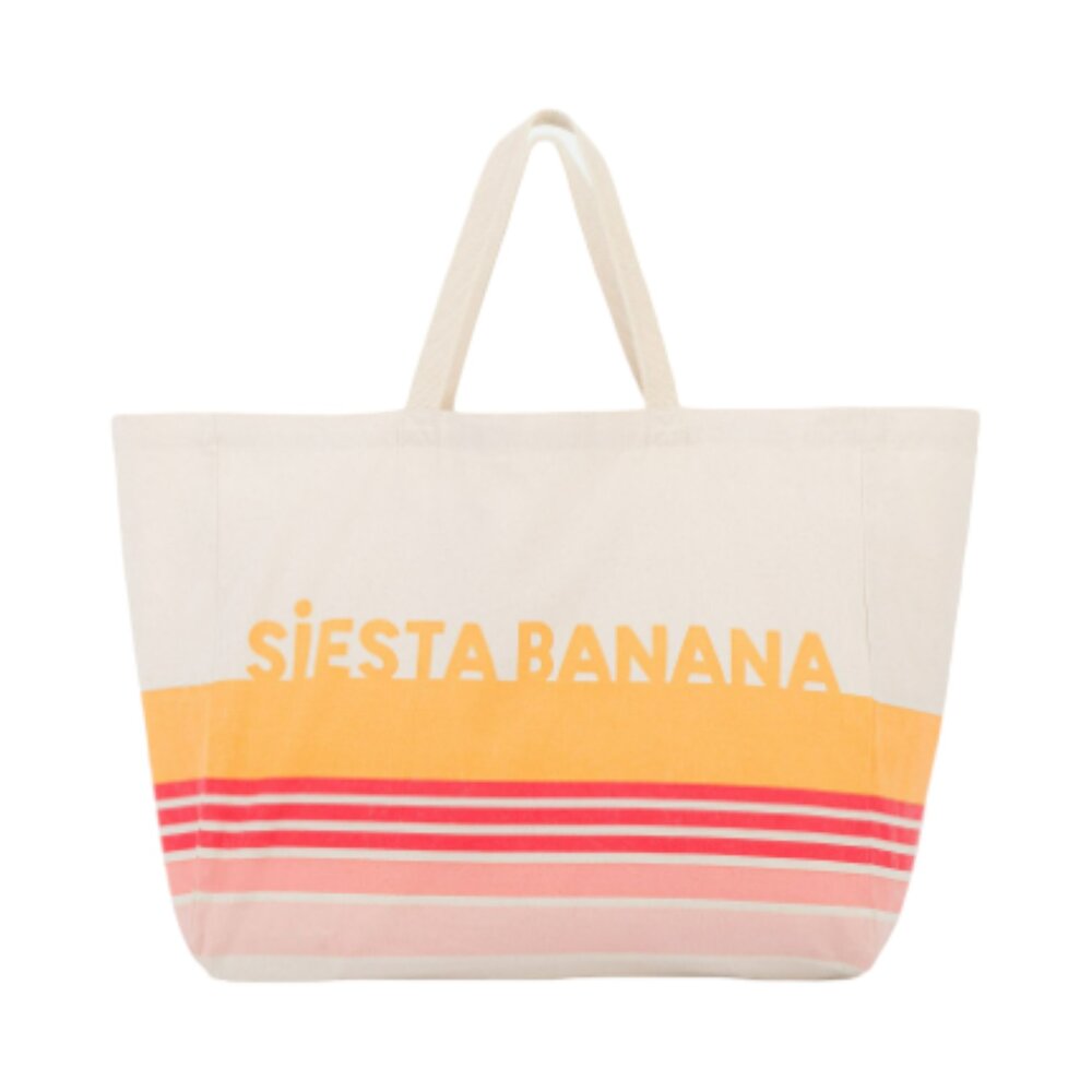 Strandtas Striped Siesta banana