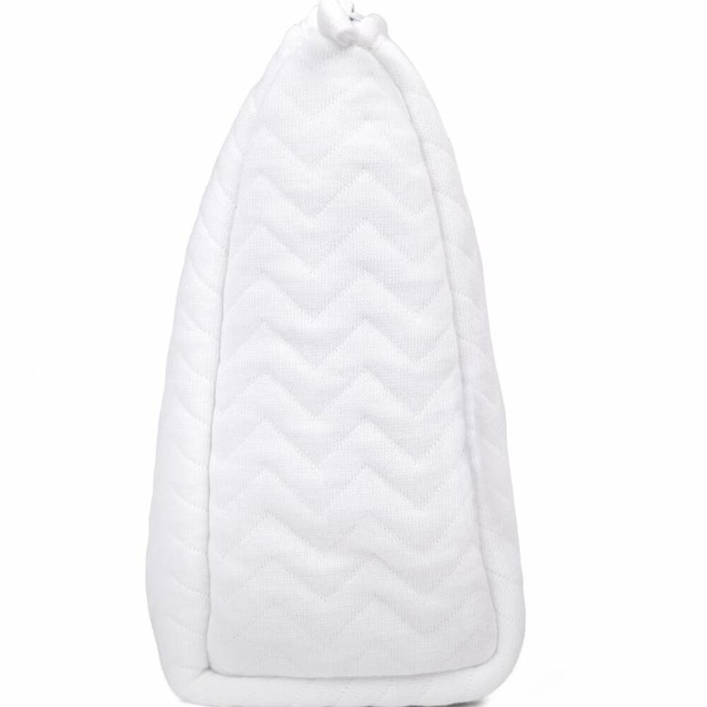 Chevron toilettas white