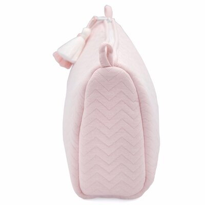 Chevron toilettas Light Pink Melange