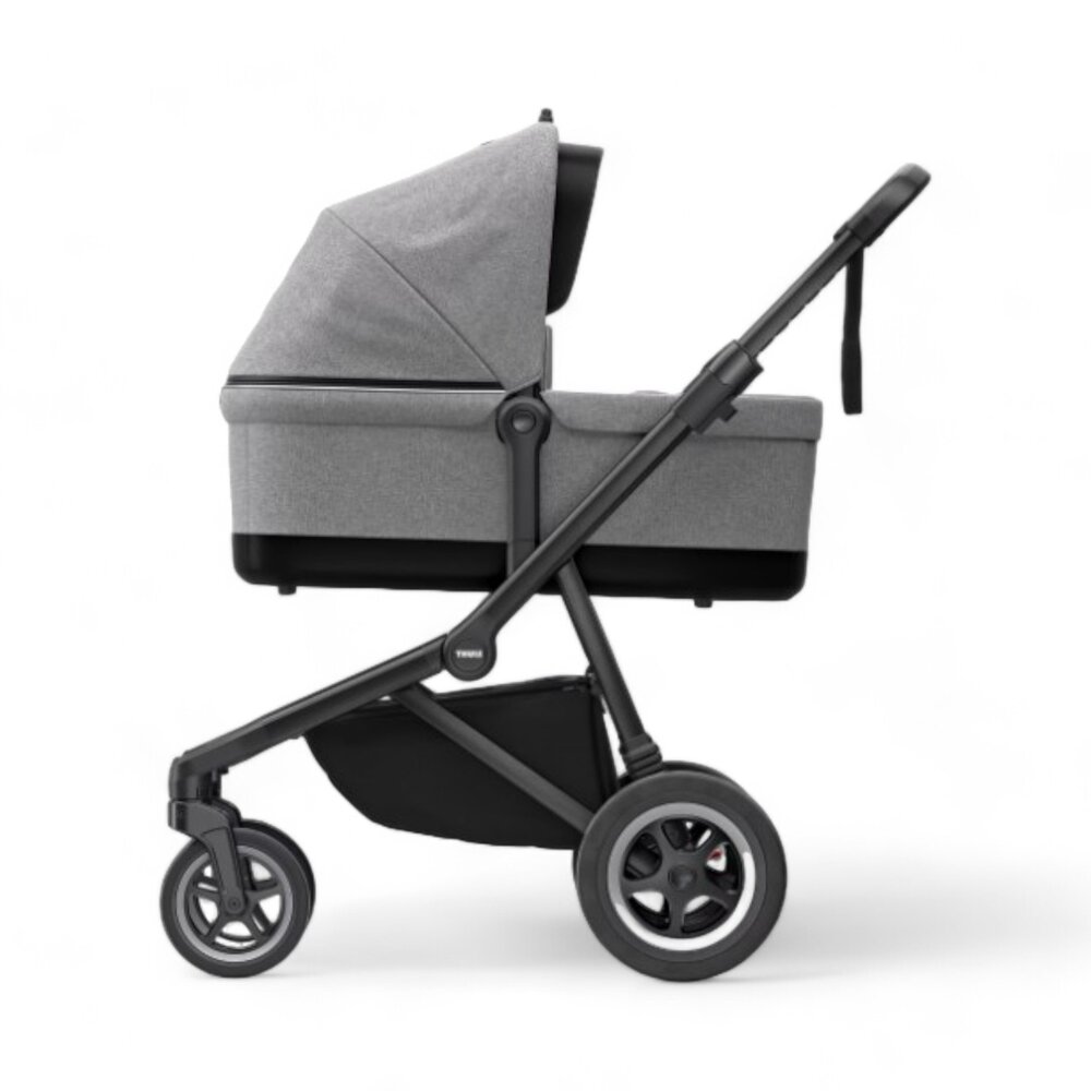 Sleek kinderwagen incl. draagmand Grey melange/black