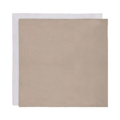 Hydrofiele Doek Large 115x115cm - 2 Stuks Olive Green & Ivory