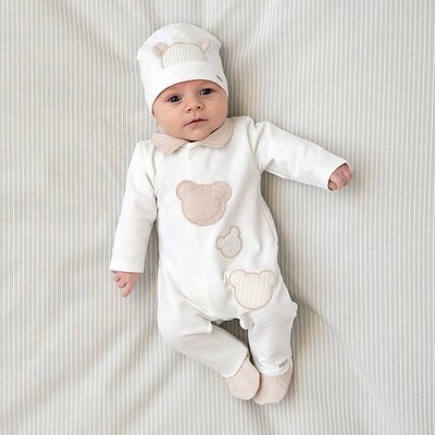 Babypakje 3 teddies White/beige