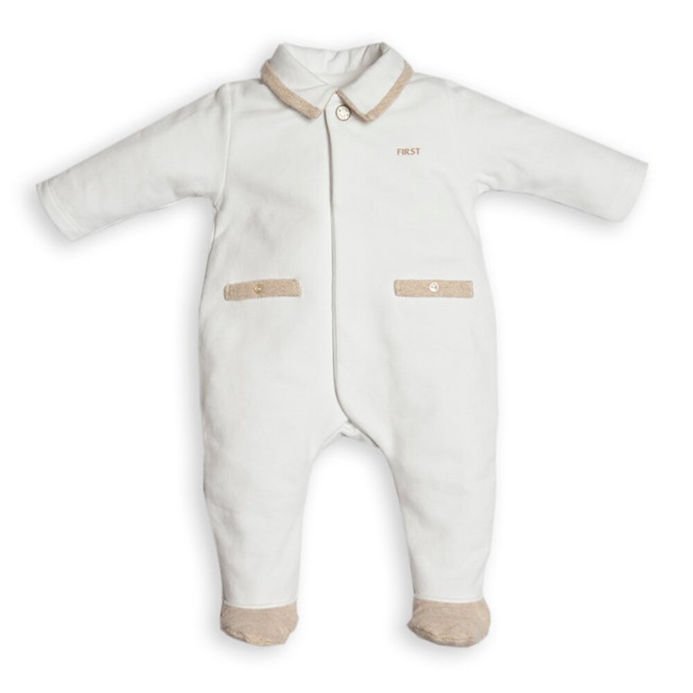 Babypakje teddy bont White/beige