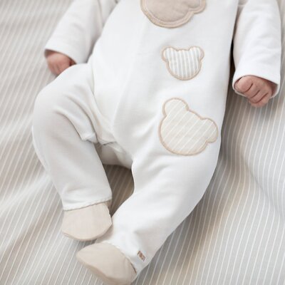 Babypakje 3 teddies White/beige