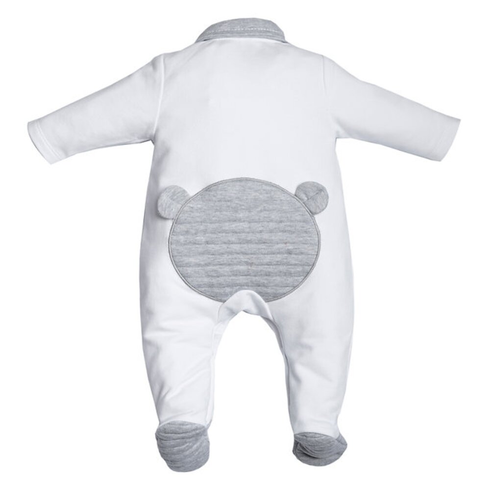 Babypakje met zakjes en beer White/grey