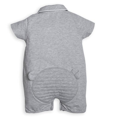 Babypakje short combi teddy Grey