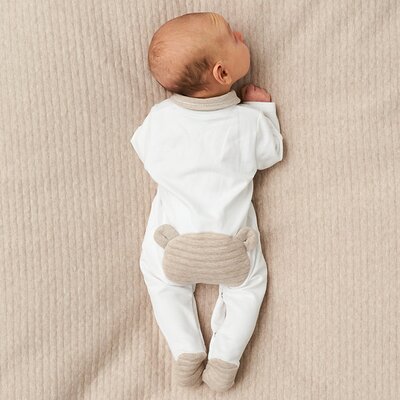 Babypakje met zakjes en beer White / beige