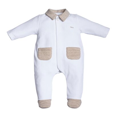 Babypakje met zakjes en beer White / beige