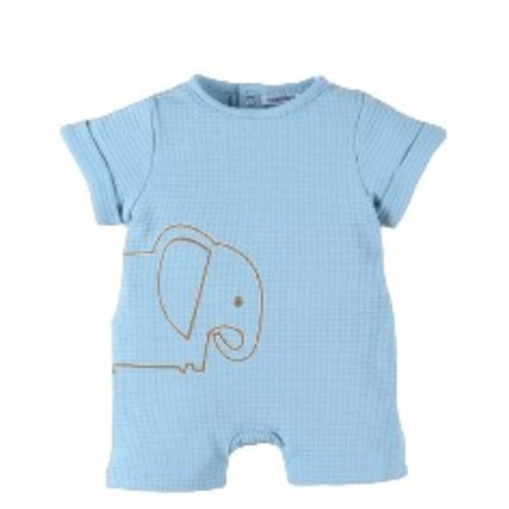 Pyjama zomer gewafel jersey olifant Blauw